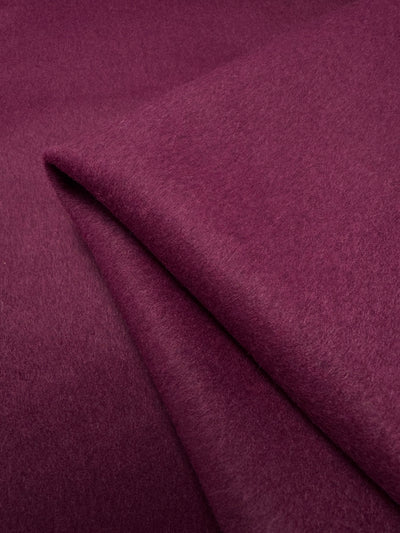 Amaranth wool cashmere coating fabric