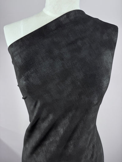 Printed Lycra - Black Biome  - 150cm