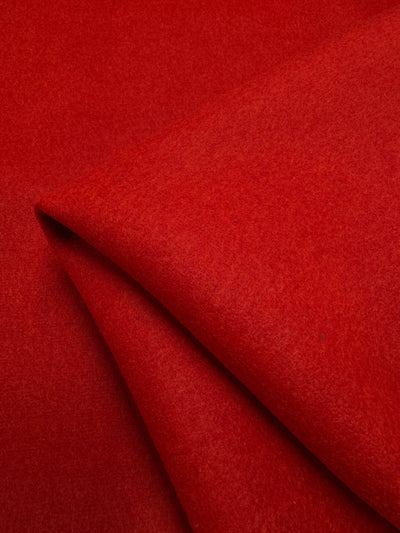 Red wool cashmere coating fabric