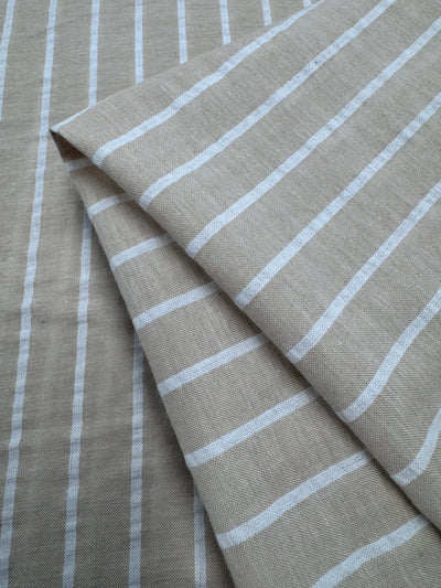 Cotton Stripes - Oat - 145cm