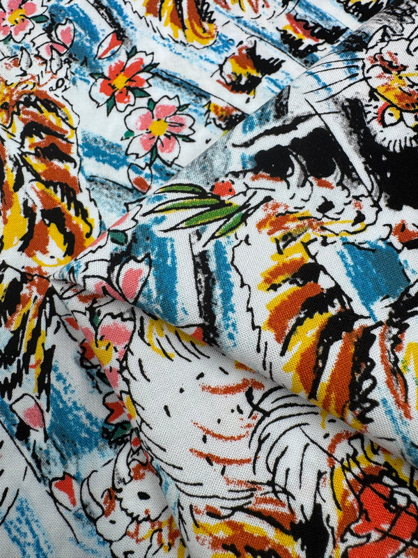 Designer Rayon - Azure Beast - 138cm