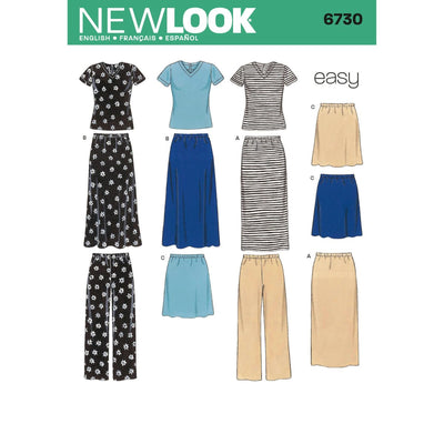 Pattern - NEW LOOK - 6730 - Misses’ Coordinates