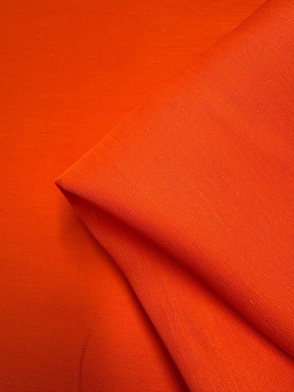 Linen Bland  - Spicy Orange - 155cm