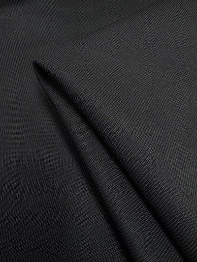 Textured Double Knit - Black - 120cm