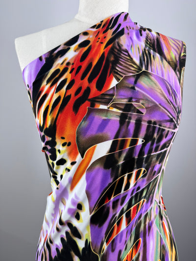 Printed Lycra - Vivid Plume - 152cm