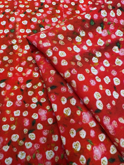 Silkyfall rayon - Cherry Ditsy - 150cm