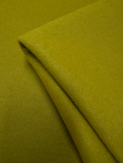 Mustard wool cashmere coating fabric