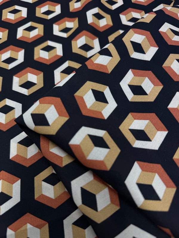 Viscose  - Mono - Hexa Mirage- 150cm