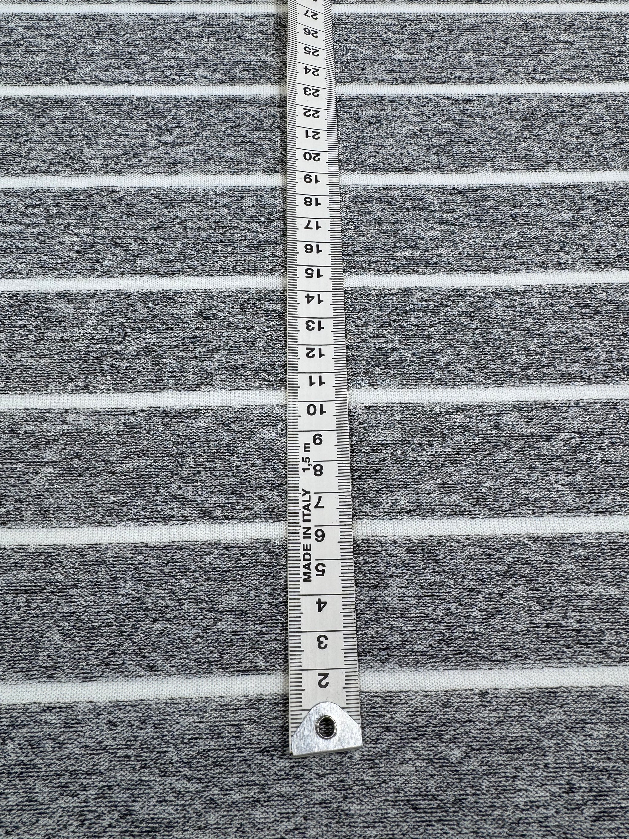 Brushed Knit - Grey & white - 165cm