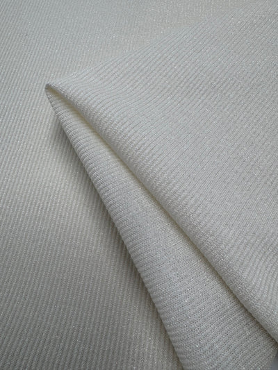 Viscose Rib Knit - Cream - 128cm
