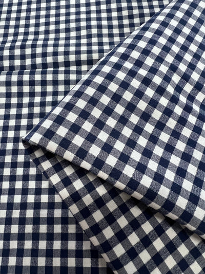 Cotton - Stretch Nautical Gingham - 150cm