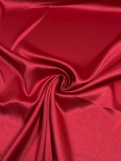 Satin Back Crepe - Crimson - 150cm