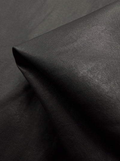 Faux Leather - Black - 145cm