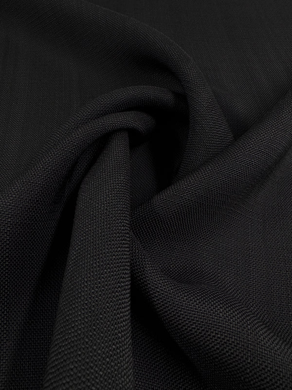 Designer Viscose - Noir Grid - 135cm