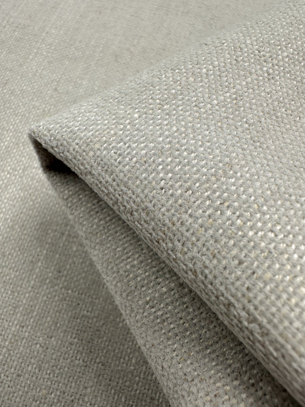 Upholstery Basket Weave - Dresden Silver - 145cm