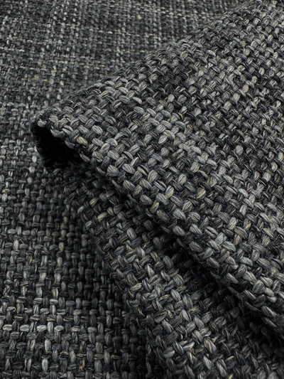 Upholstery Basket Weave - Marque Blue Steel - 145cm