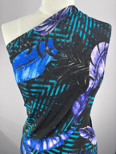 Textured Knit - Midnight Feather - 140cm