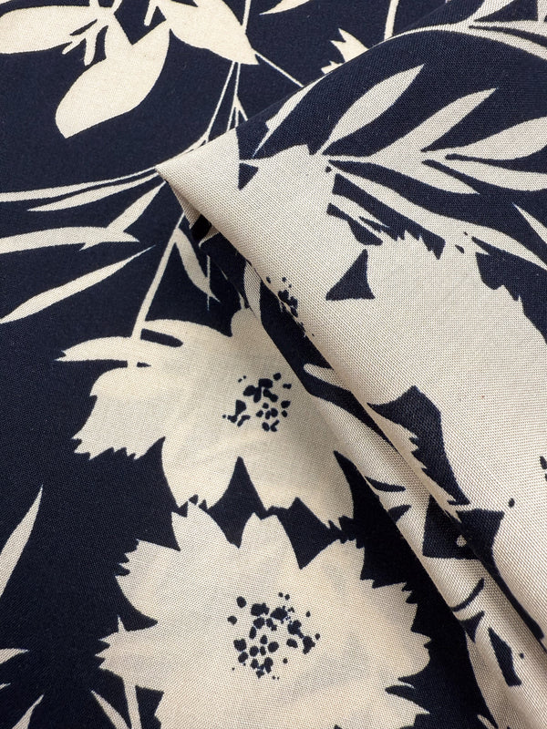 Designer Rayon - Midnight Meadow - 145cm