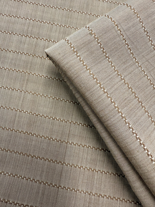 Wool Silk Jacquard - Desert Sand - 155cm
