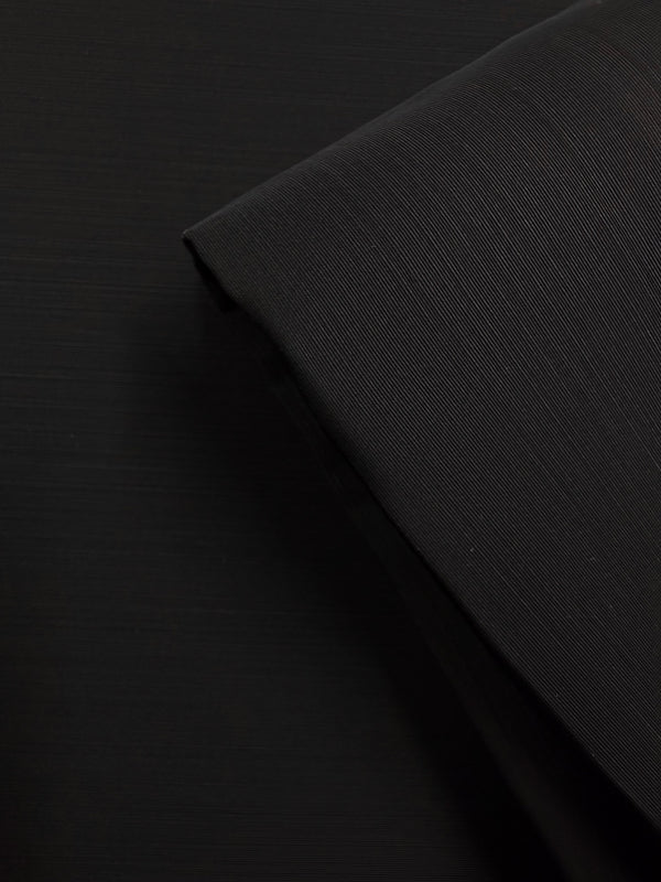 Mercerised Wool Suiting - Raven - 158cm