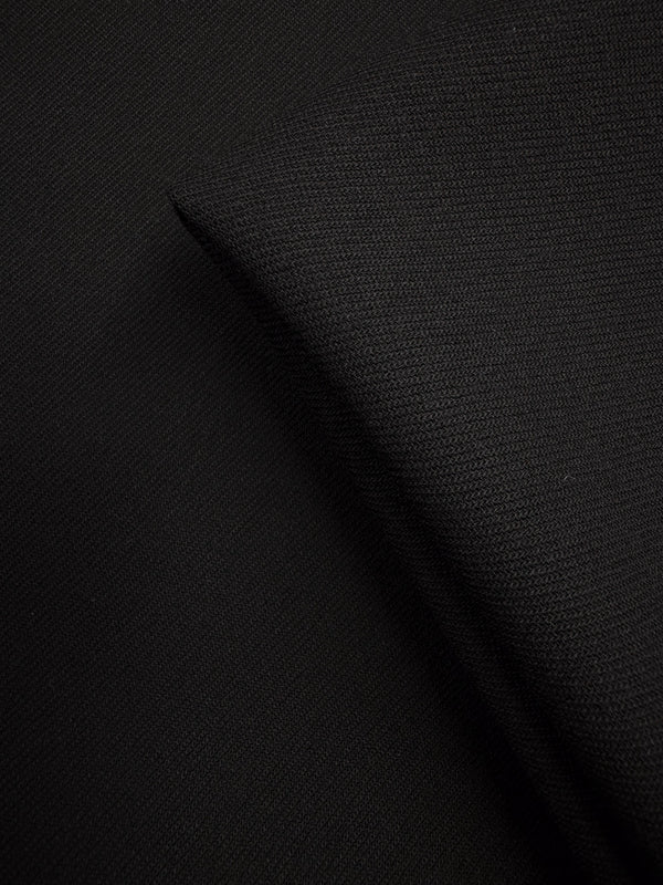 Merino Wool Twill Crepe - Black - 150cm
