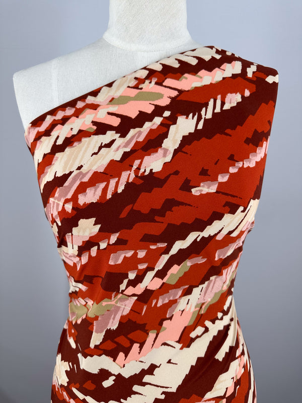 Printed Lycra - Crimson Crush - 150cm