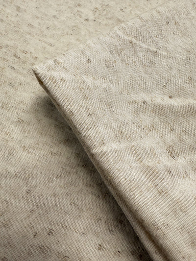 Designer Linen Lycra - Flecked Stone - 154cm