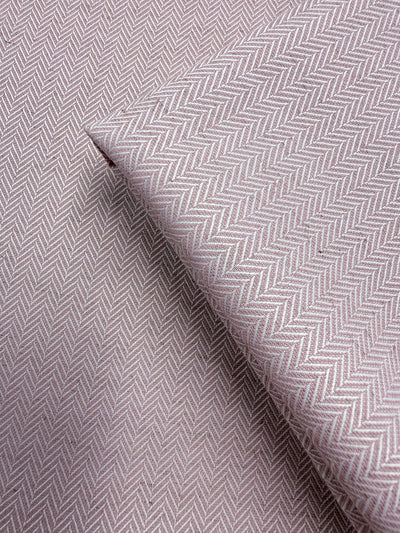 Linen Blend Chevron - Rose Herringbone  - 152cm