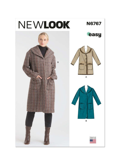 Pattern - NEW LOOK - 6767 - Misses’ Coats