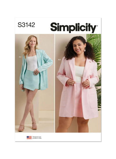 Pattern - Simplicity - 3142 - Misses’ and Women’s Blazer and Skorts