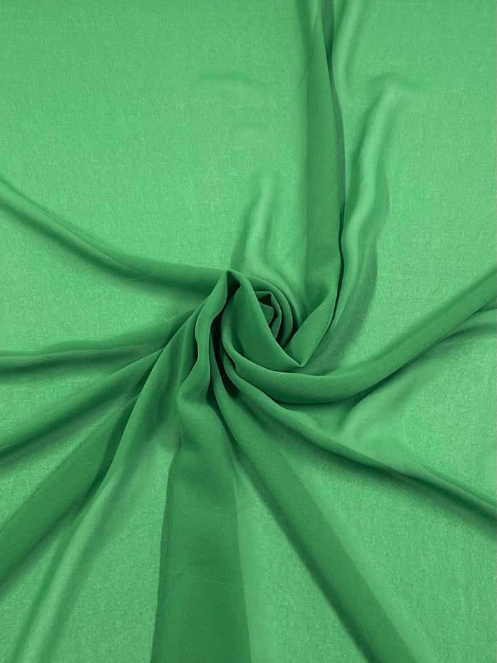 Hi-Multi Chiffon - Medium Green - 150cm - Super Cheap Fabrics